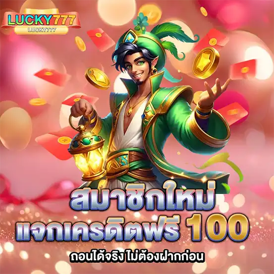 สมาชิกใหม่เครดิตฟรี100 LUCKY777 เว็บสล็อตคาสิโน